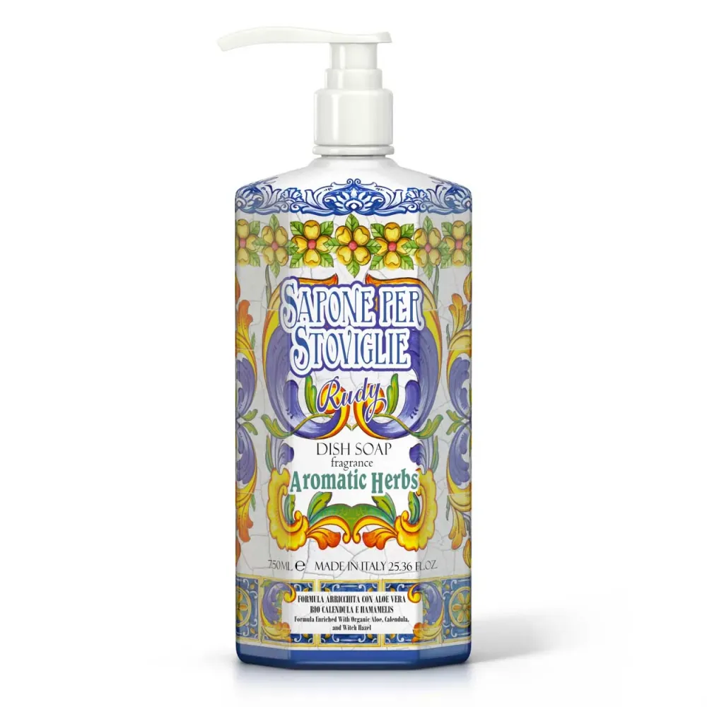 <b>Jabón de Platos - blando con las manos 750 mL</b><br>Hierbas Aromáticas<br><i>La Casa de Rudy</i>