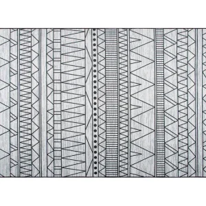 Quitamanchas Alfombra negro/gris nítido 140 x 200 cm KEBAN