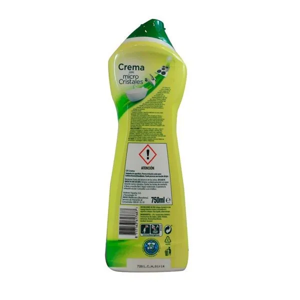 Limpiador Cif Crema Limón 750ml | Sin Fosfatos | Biodegradable