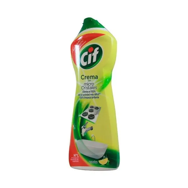 Limpiador Cif Crema Limón 750ml | Sin Fosfatos | Biodegradable