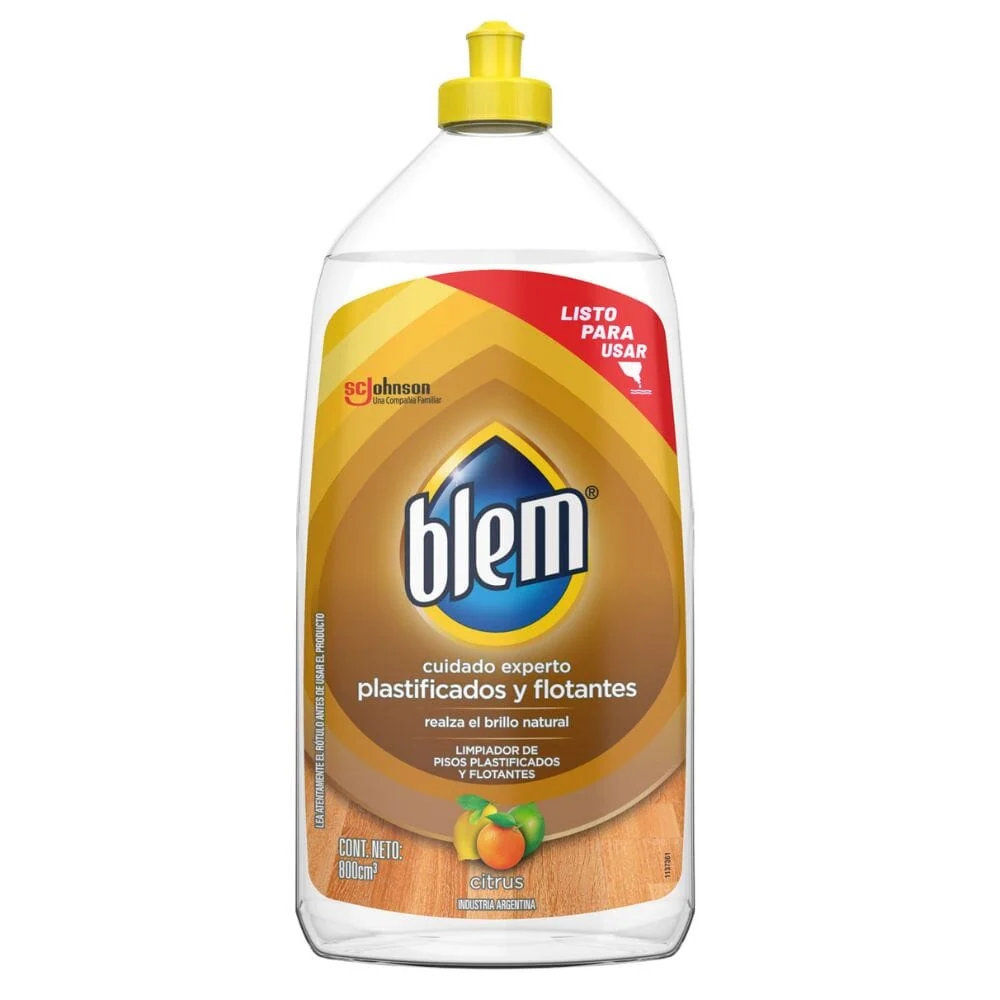Limpiador Pisos Plastificados Y Flotantes Citrus 800 Ml | Sin Fosfatos | Biodegradable