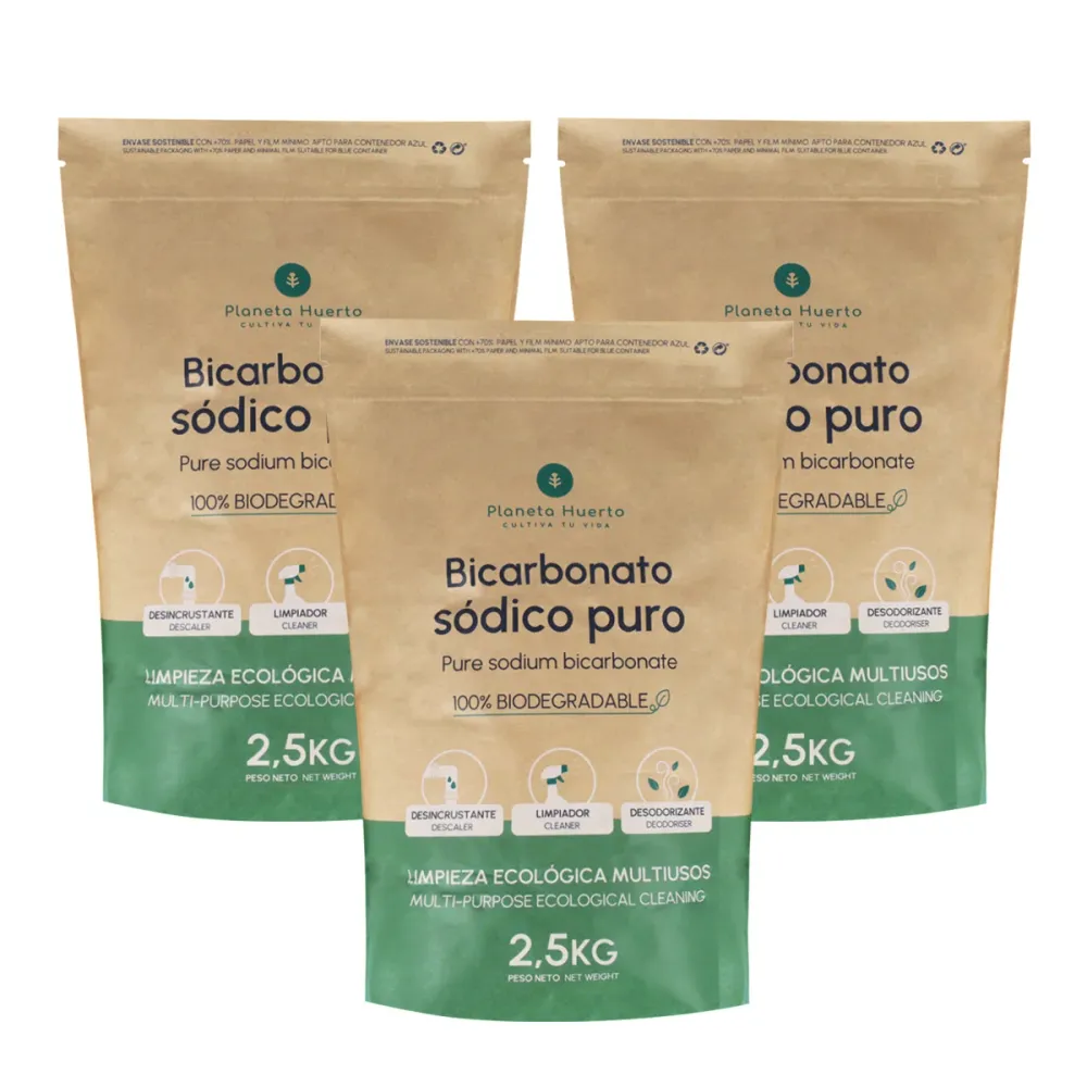 Concentrado Pack 3x Bicarbonato sódico Planeta Huerto 2,5 Kg