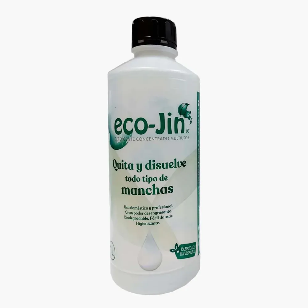 Desengrasante Limpiador Multiusos Concentrado y Quitamanchas - Neutro - 1 Litro - Eco-jin