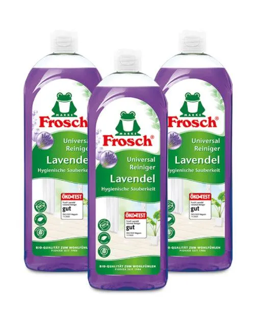 Desinfectante Frosch Limpiador Multiuso Lavanda 3 x 750 cc