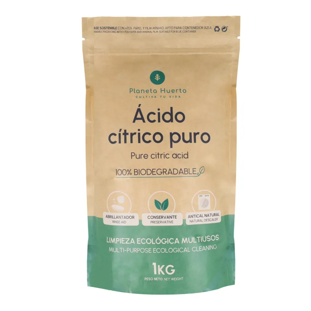 Ecológico Premium Ácido cítrico Planeta Huerto 1 Kg