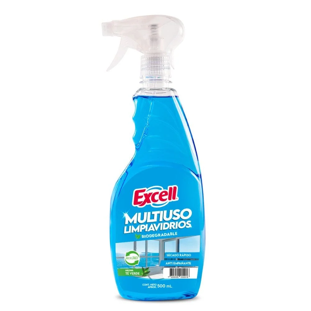 Limpiavidrios Multiuso Gatillo 500 Ml con Microfibra Incluida