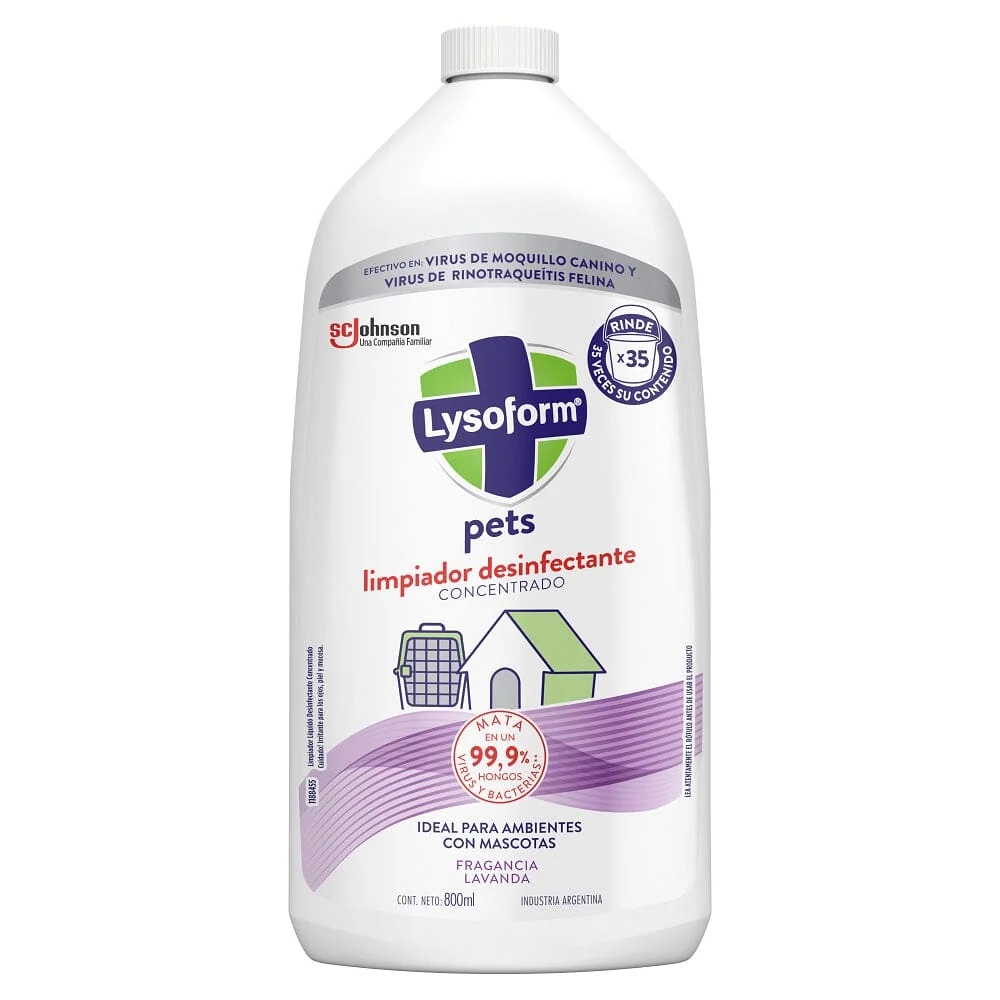 Sin Fragancia Limpiador Multisuperficie Para Diluir Pets 800 Ml