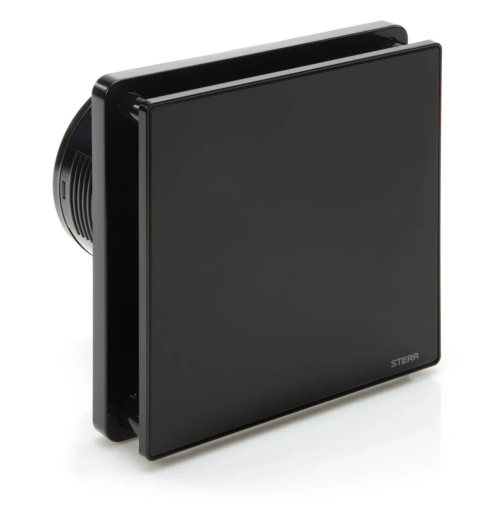 STERR BFS100-B - 100 mm Extractor de Baño, 90 m³/h, Negro
