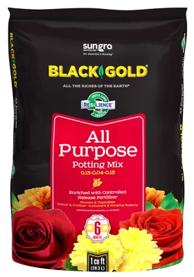 Mezcla para macetas multiuso, 1 pie cúbico Black Gold