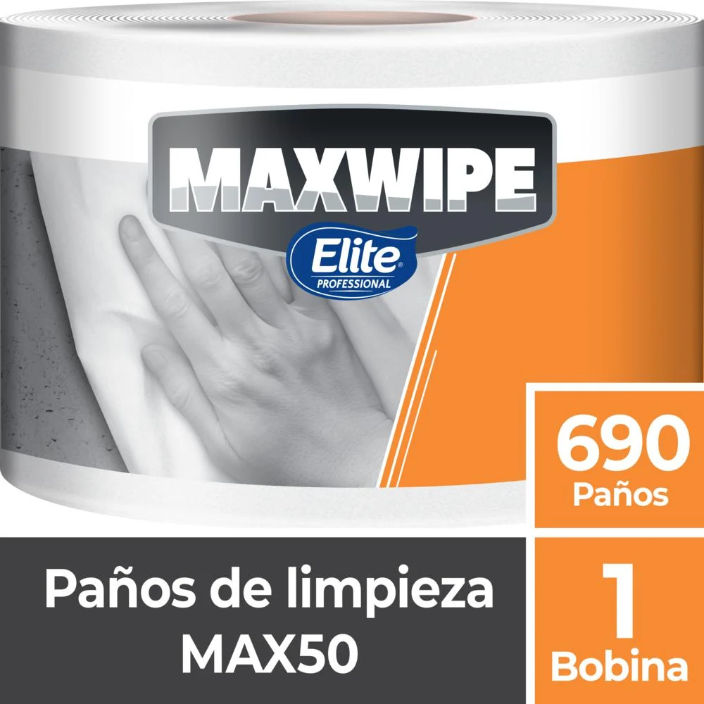 Concentrado Wipe Paño De Limpieza Maxwipe Bobina 690 Un