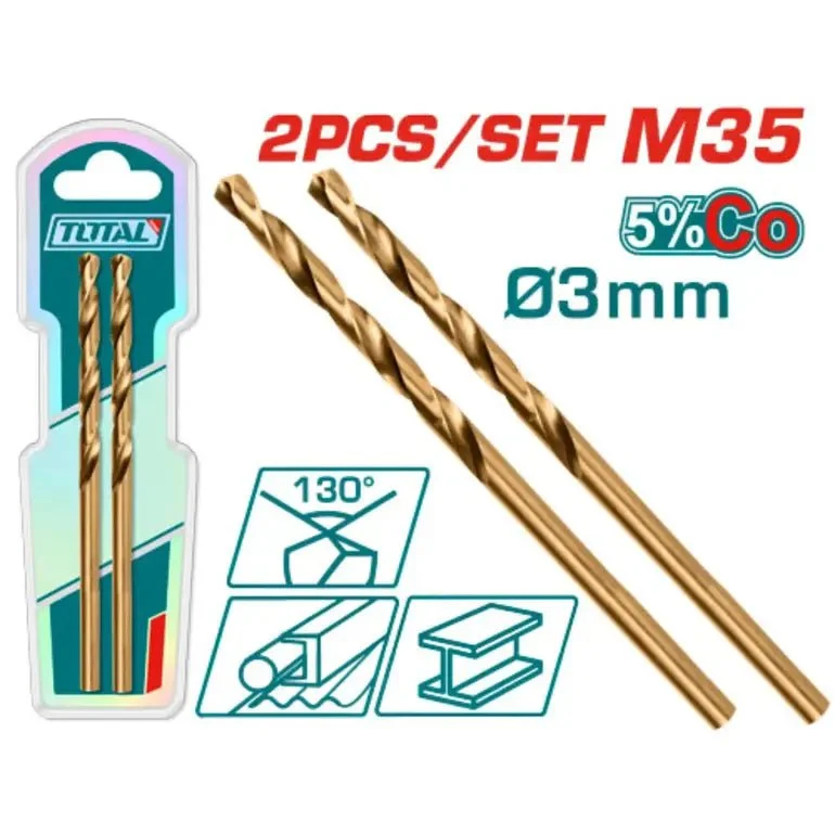Foret HSS M35 3mm Cobalt TAC11203001 - TOTAL TUNISIA