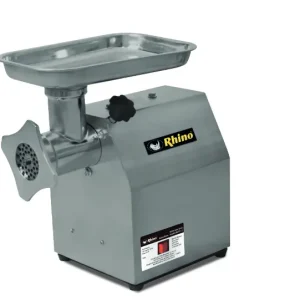 Rhino moca 12 molino para carne c/motor 1hp de . Inoxidable c/molienda desmont. con Cargador Incluido