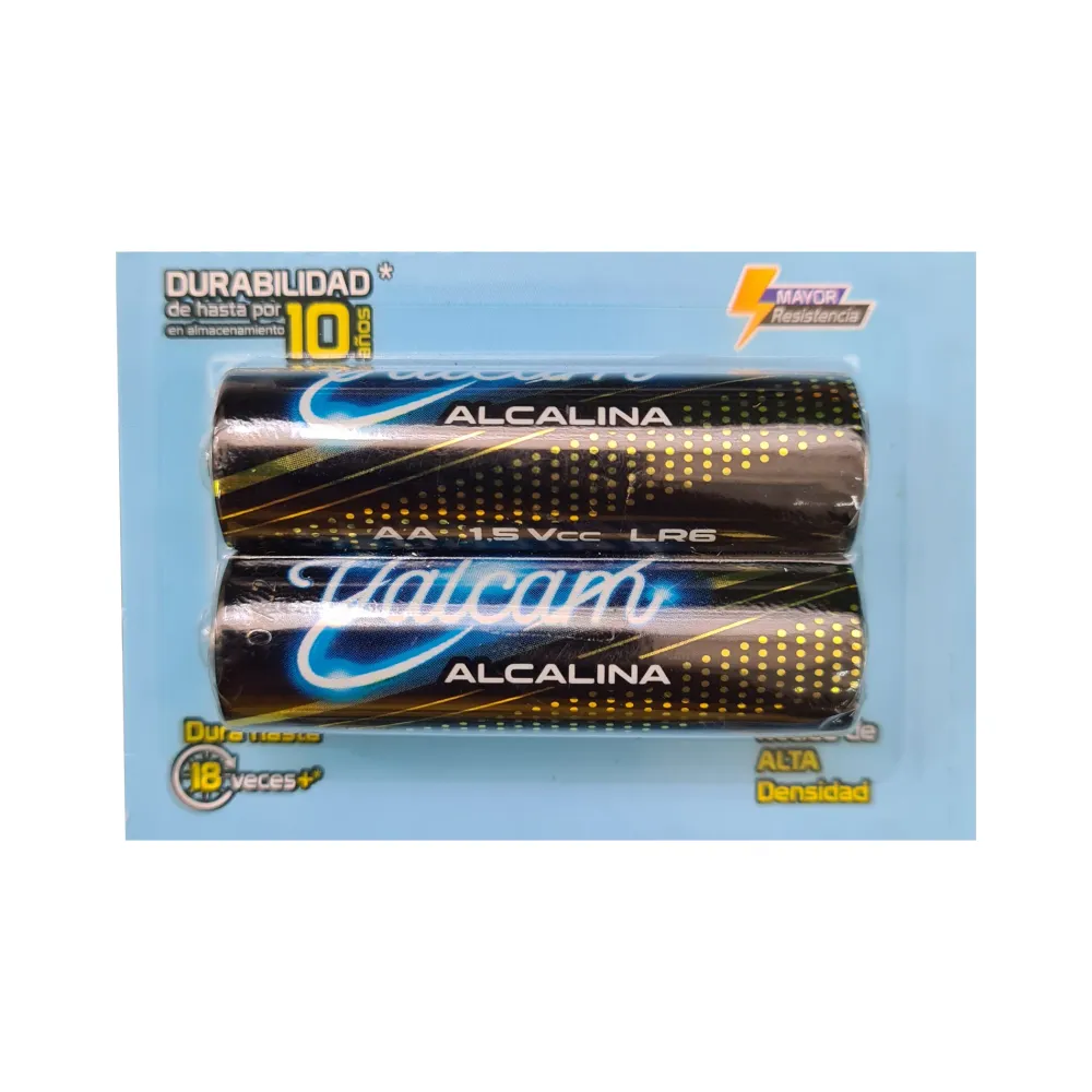 Jgo. DE 2 PILAS LACALINAS TIPO "AA" VALCAM 5953 AA - 24 Unidades