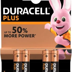 4 x PILA ALCALINA LR03 AAA DURACELL PLUS | Recargables 1000 Veces |