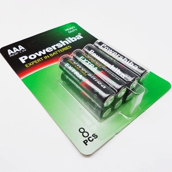 Pack 8 pilas Poweshiba AAA larga duración de Baja Autodescarga