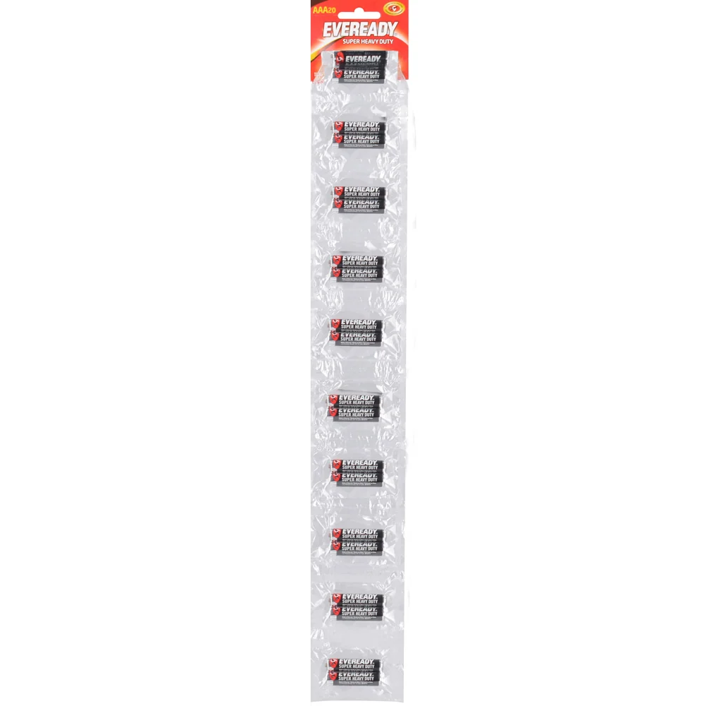 Tira de pilas alcalinas Eveready® "AAA", 20 piezas Surtek con Cargador Incluido