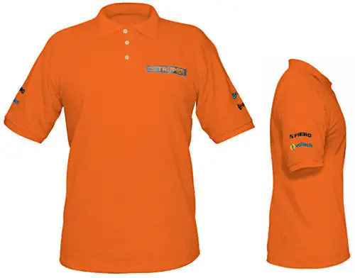 Cargador Inteligente Playera polo naranja caballero c bordada