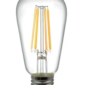 121170 LAMPARA PERA FIL LED ST64 E27 12W 3000K B&B