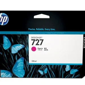 Hp 727 cartucho de tinta b3 p20 para design jet,130ml, magenta