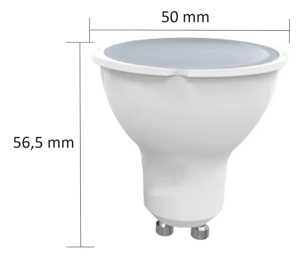 AMPOLLETA LED DICROICA 7W GU10 3000K