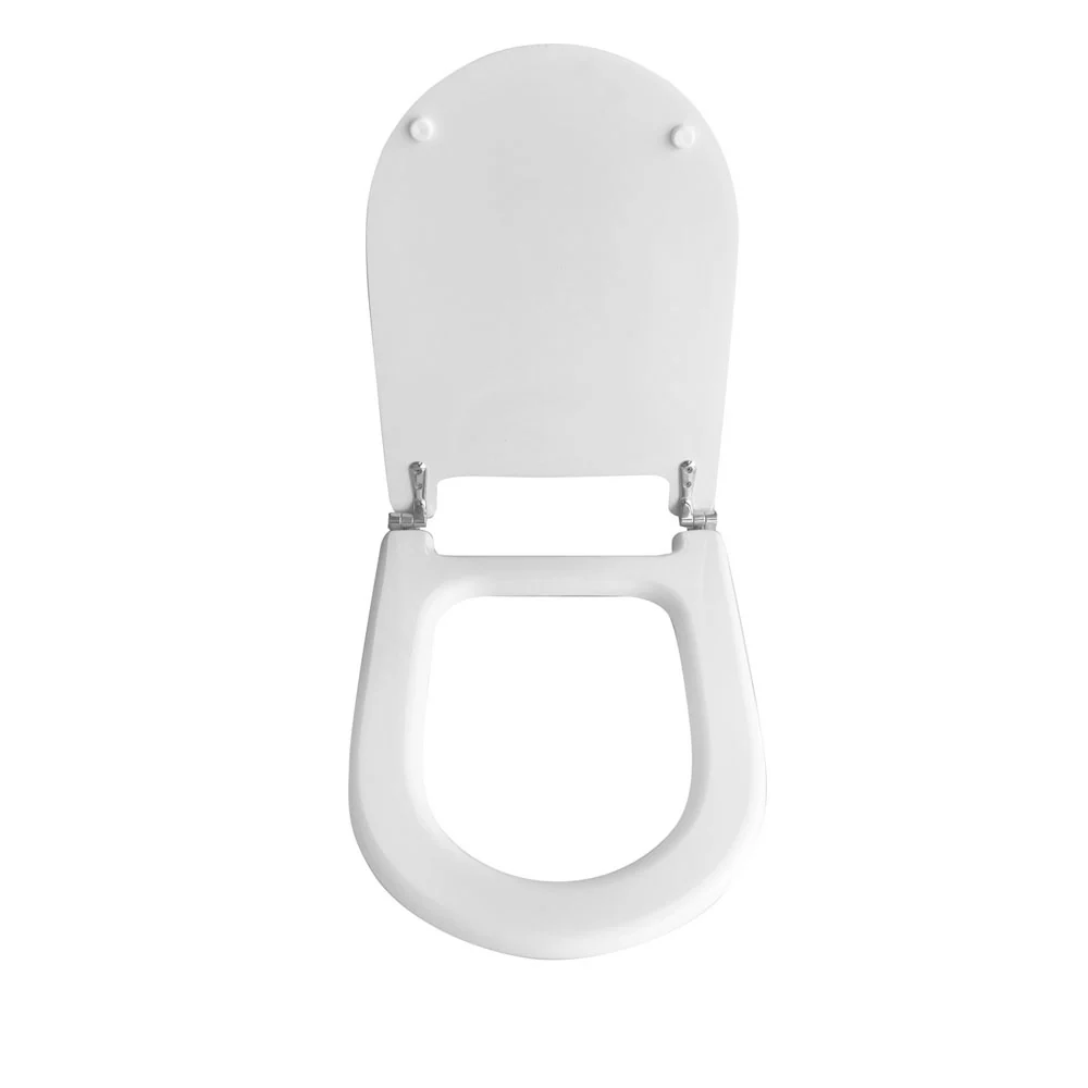 Asiento de inodoro para Flaminia vaso Valentine 1° Versión extenso 34,7 cm bisagras fijas AA - 24 Unidades