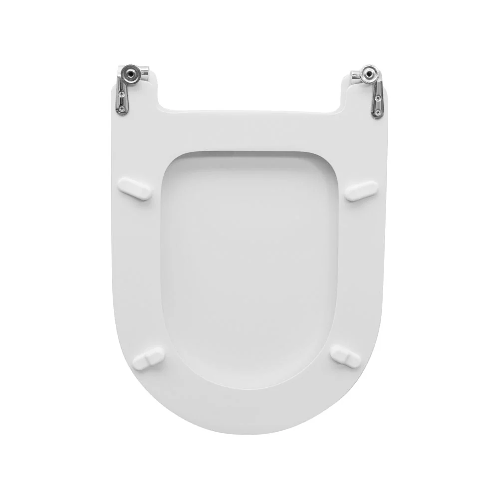 Asiento de inodoro para Flaminia vaso Valentine 1° Versión extenso 34,7 cm bisagras fijas AA - 24 Unidades