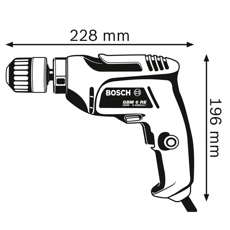 Baterías Recargables Taladro bosch gbm 6 re 350w 127v