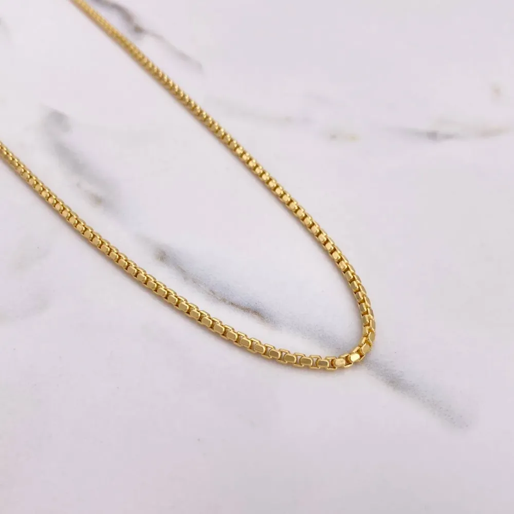 Cadena Veneciana 7.65gr / 45cm / 3mm Oro Amarillo +3 & para Juguetes