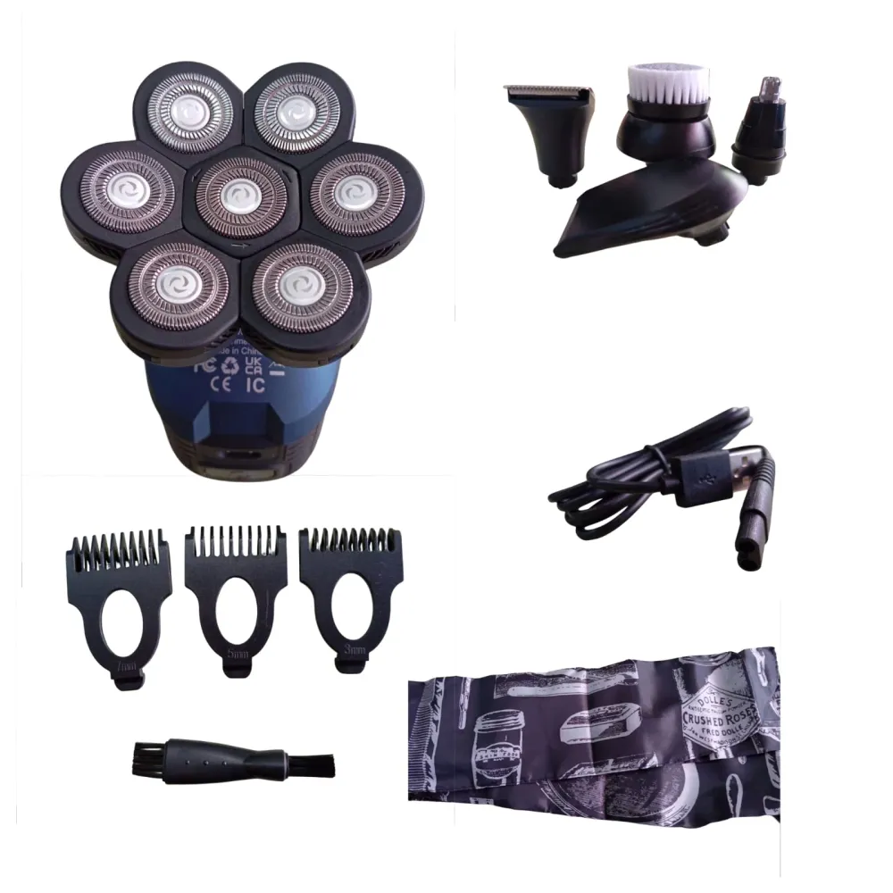 Certificadas CE Genérica Afeitadora Electrica 7d Electric Razor azul 127v