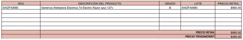 Certificadas CE Genérica Afeitadora Electrica 7d Electric Razor azul 127v