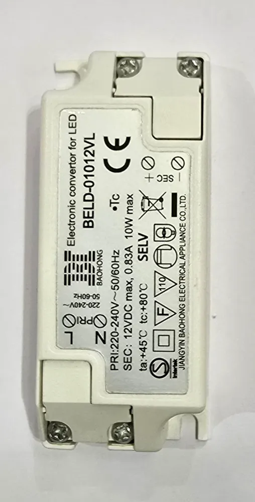 Driver LED BELD-07 12VL 5-7W - 12VDC - 220/240V
