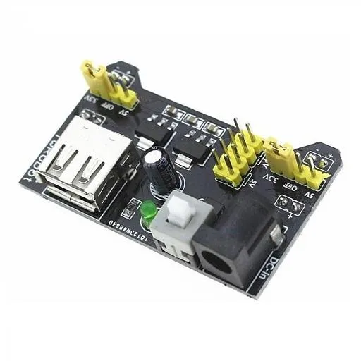 Fuente de Alimentación para Protoboard 5V-3.3V (700 mA) con Estuche de Almacenamiento