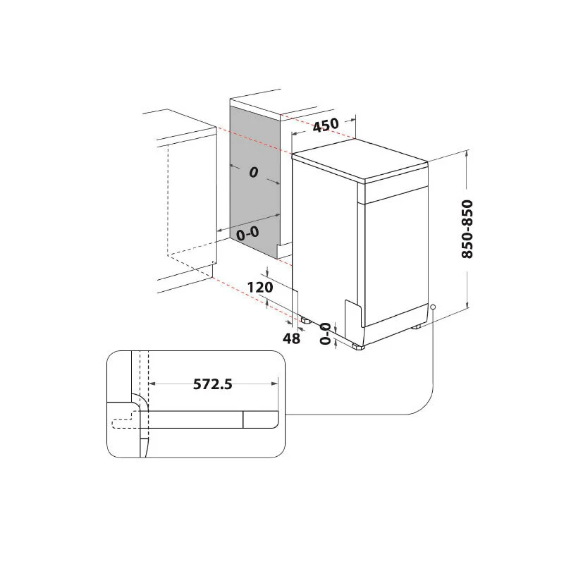 Lavavajillas Whirlpool WSFC 3M27 X 45 cm