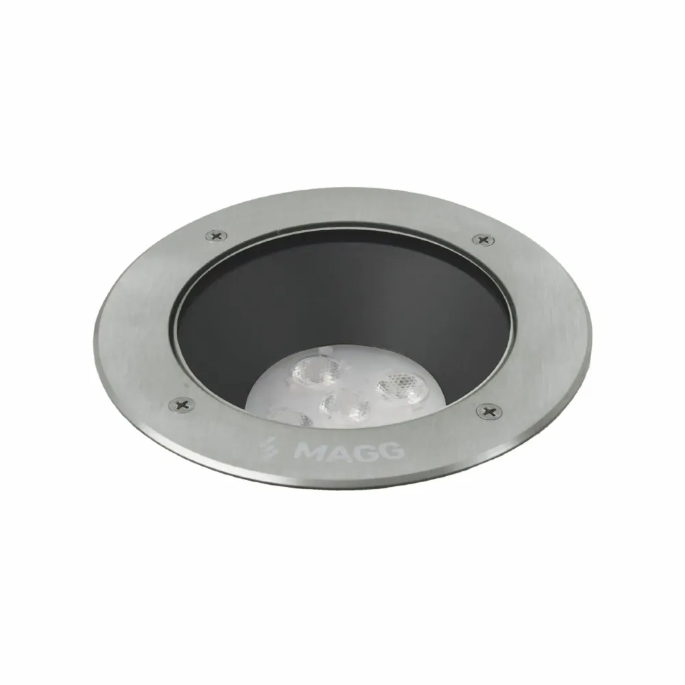 Luminario led empotrar piso ep 170 13w/100-305v. 46 Inoxidable 2700k. Luz calida electromag Listas para Usar