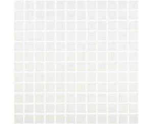 Mosaico De Vidrio Antideslizante PVC 31.7 X 39.5cm Blanco - Vidrepur