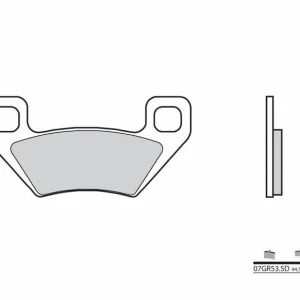 Pastillas de freno sinterizadas Brembo 07GR53SD | Envío Rápido