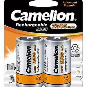 PILA RECARGABLE 373 RC20 2500mAh CAMELION (2 uds) Resistentes Derrames