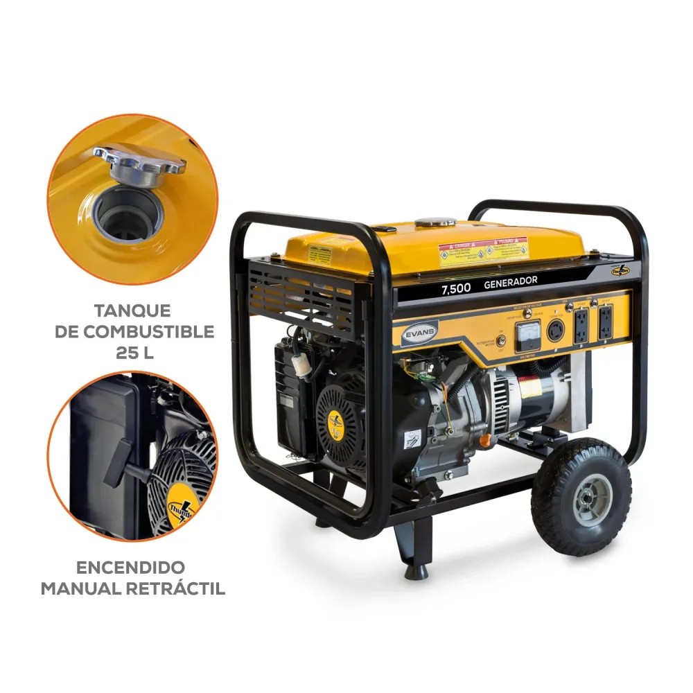 Pilas Alcalinas GENERADOR 7.0KVA 13.0HP /M THUNDER - G75MG1300THW