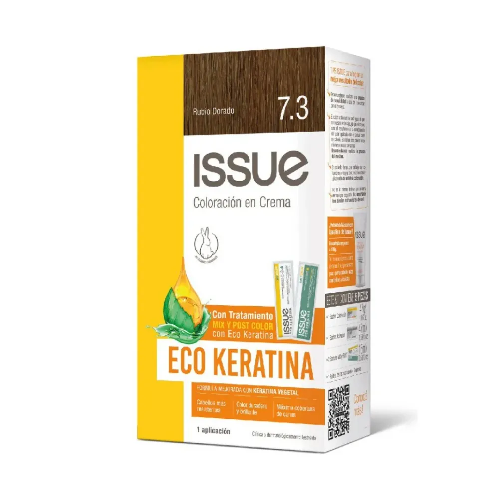 Pilas de Baterí Issue Tintura Eco Keratina N° 7.3