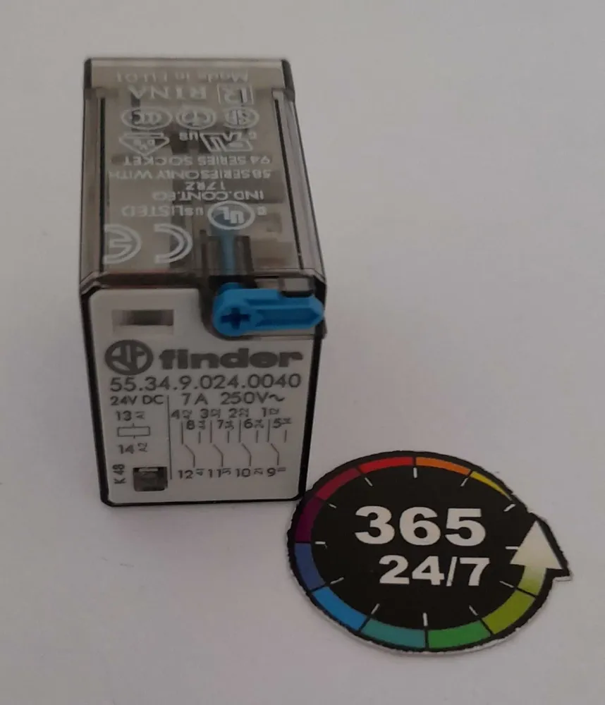RELÉ 4 POLOS 7A 230V de Baja Autodescarga