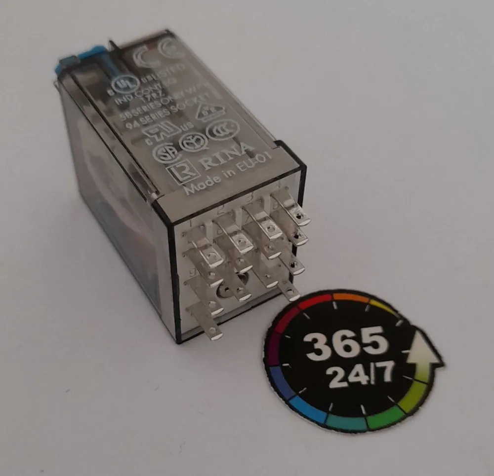 RELÉ 4 POLOS 7A 230V de Baja Autodescarga