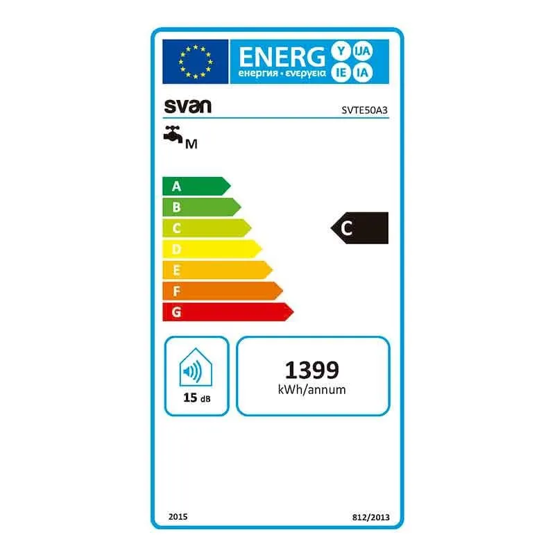 Termo eléctrico Svan SVTE50A3 47L 1500W blanco Ø38,5x75 cm