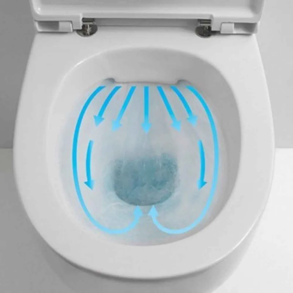 Vaso terra Azzurra Absolute rimless 50x34,7 cm - Ultimo pezzo