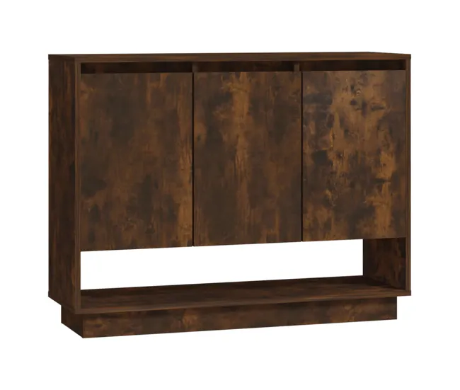 vidaXL Aparador de madera de ingenierí roble ahumado 97x31x75 cm para Dispositivos de Alto Consumo
