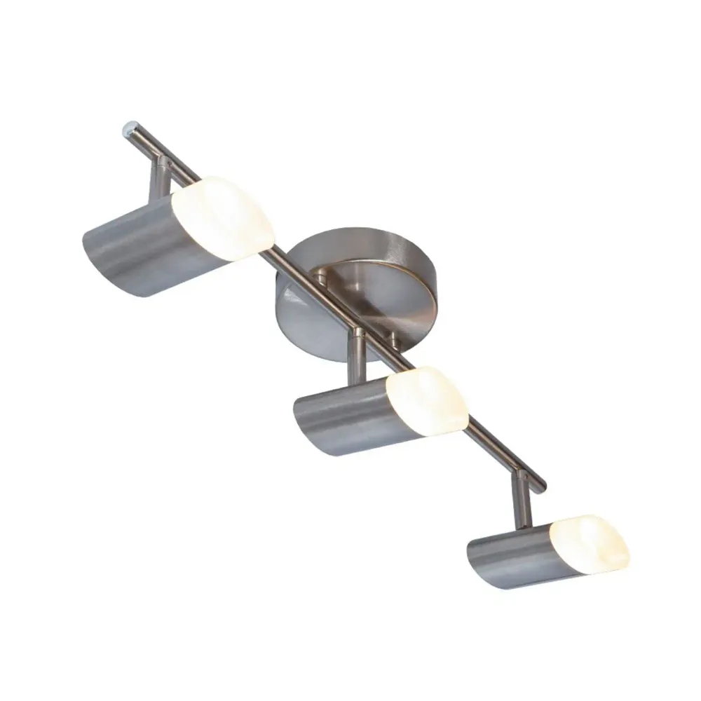 Baterí de 9V Lampara de techo led niquel satinado 3l
