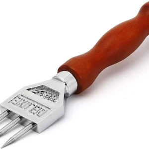 Baterías Recargables Pica hielo de acero inoxidable con mango de madera 3 PUNTAS.