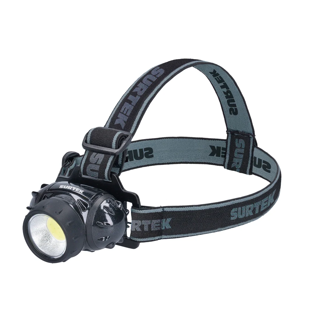 Cargador Inteligente Linterna de LED para cabeza baterías 3 pilas "AAA" de 100 lm Surtek