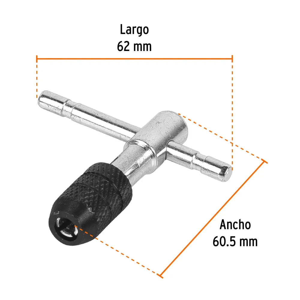Cargador Inteligente Maneral en t para machuelo 3/16"
