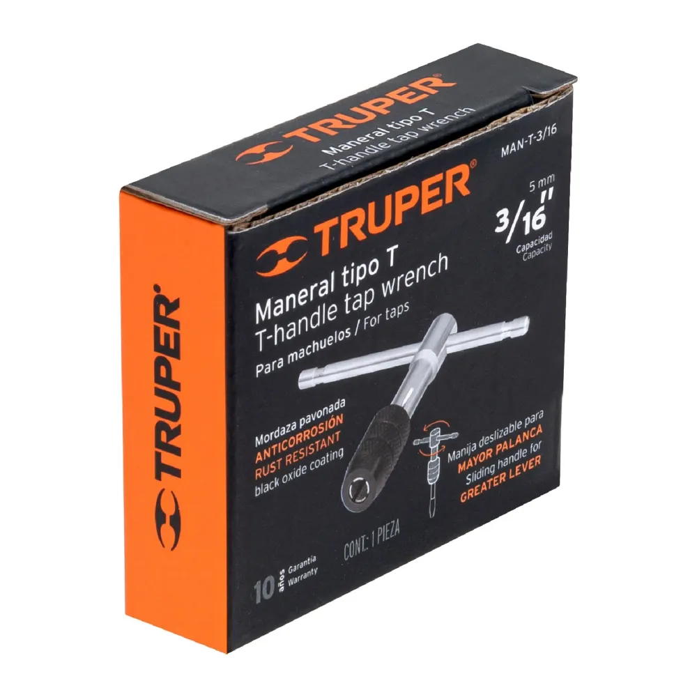 Cargador Inteligente Maneral en t para machuelo 3/16"