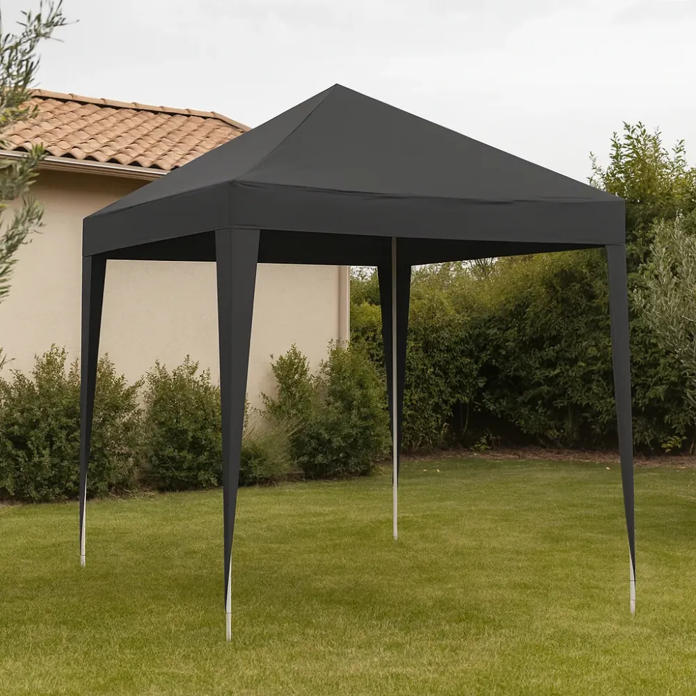 Cenador Gris Resistente UV 3x3M con Tecnologí de Larga Duración